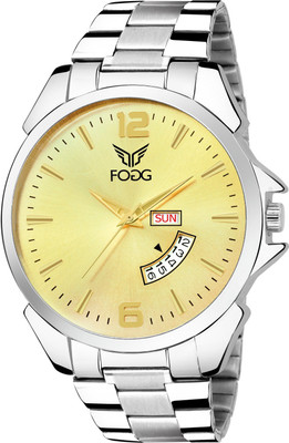

Fogg 2063-GL Golden Day & Date Unique New Watch - For Men