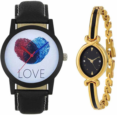 SPLAZOS Combo Presenting the Leather Strap And Formal Design For Men And Women-114 Watch - For Boys & Girls