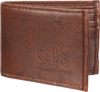 

HOB London Fashion Men Brown Artificial Leather Wallet(4 Card Slots)