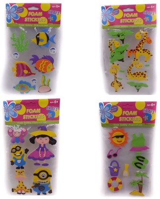 

CARRY ON EYE FOAM STICKERS PACK OF 4 (MULTICOLOR)
