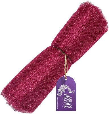 

AsianHobbyCrafts Flower Mesh Net for Bouquet, Gift Wrapping and Party Hall Decor, Dark Pink (9 Yard)