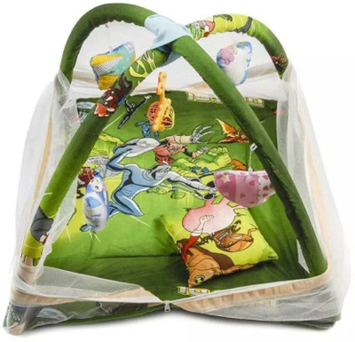 

royal aditya Bed 09 Foldable Cotton Printed(Fabric, Green)