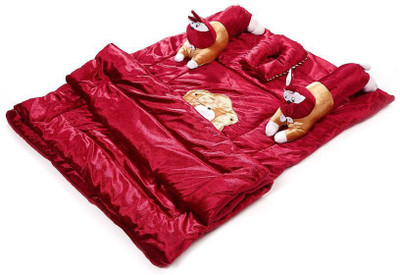 

royal aditya Ba Foldable Cotton Printed(Fabric, Dark Red)
