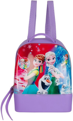 

Bazaar Pirates Cute Silicone Mini Kids Handbag Cum 4 L Backpack(Multicolor), Frozen purple