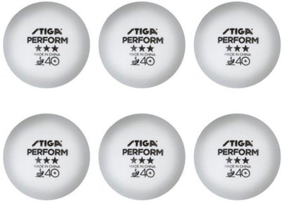

Cosco Stiga Performs 40+ Table Tennis Ball(Pack of 6, White)
