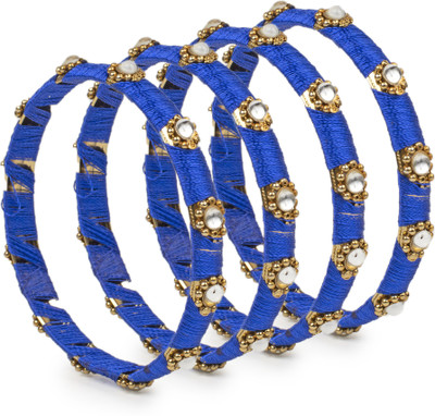 Leshya Brass Enamel Bangle Set(Pack of 4)