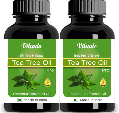 

Vihado 100% Pure Natural Tea Tree Essential Oil 20 ML Pack of (40 ml)(20 ml)
