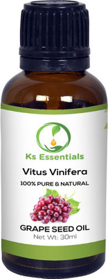 

Ks Essentials 100% Pure Grapeseed Carrier Oil (Vitus Vinifera) (30ml)(30 ml)