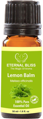 

Eternal Bliss Lemon Balm Essential Oil, 100% Pure, & Undiluted (50ML)(50 ml)