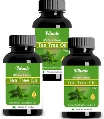 Vihado Tea Tree Pure Aroma Essential Oil 15 ML Pack of 3 (45 ml)(15 ml)