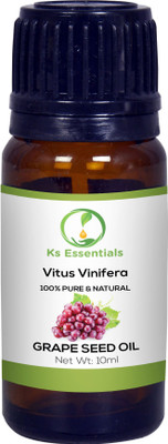 

Ks Essentials 100% Pure Grapeseed Carrier Oil (Vitus Vinifera) (10ml)(10 ml)