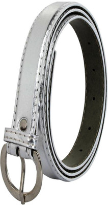 

FUN STOP Women Party, Casual, Evening Silver Artificial Leather Belt