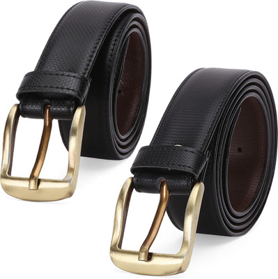 

Elligator Men Formal Black Artificial Leather Belt