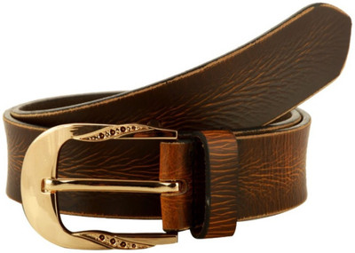 

Creative Crafts Men & Women Party Brown Genuine Leather Belt