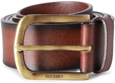 

Louis Philippe Men Brown Genuine Leather Belt, Louis Philippe Men Casual Brown Genuine Leather Belt