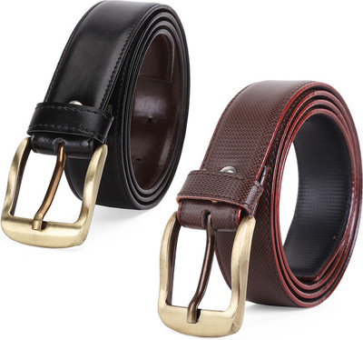 

Elligator Men Formal Black, Brown Artificial Leather Belt