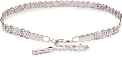 

Globus Women Casual Silver Artificial Leather Belt