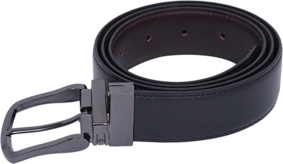 

CALVADOSS Men Formal Black Texas Leatherite Reversible Belt, Black;brown