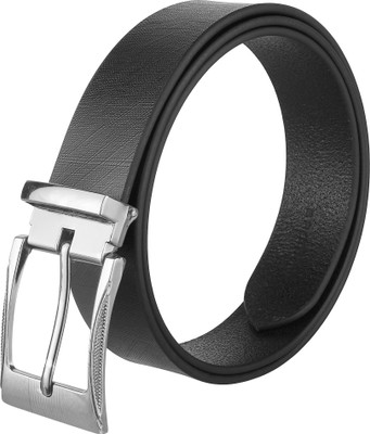 

Spairow Men Casual Black Genuine Leather Reversible Belt