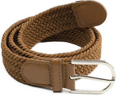 

Torque Dzinte Men & Women Party Khaki Canvas Belt, Tan