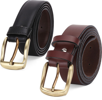 

Elligator Men Formal Black, Brown Artificial Leather Belt
