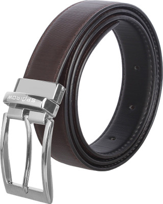 

Spairow Men Formal Black Artificial Leather Reversible Belt