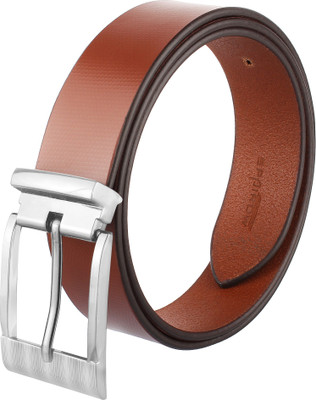 Spairow Men Formal Tan Genuine Leather Reversible Belt