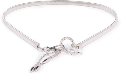 

Globus Women Casual Silver Synthetic Belt