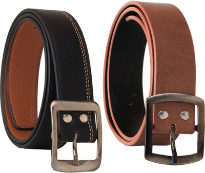 

cyclone Men Casual Brown, Black Artificial Leather Belt, Multicolor