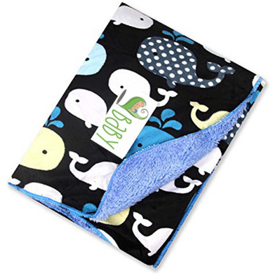 

VBaby Printed  Mink Blanket(Microfiber, Blue