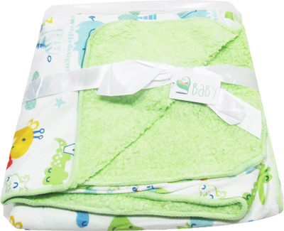 

VBaby Printed  Mink Blanket(Microfiber, Green