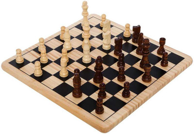 

oms 10 " Folding Wooden Chess 1.5 inch Chess Board (Brown) 1.5 inch Chess Board(Brown)