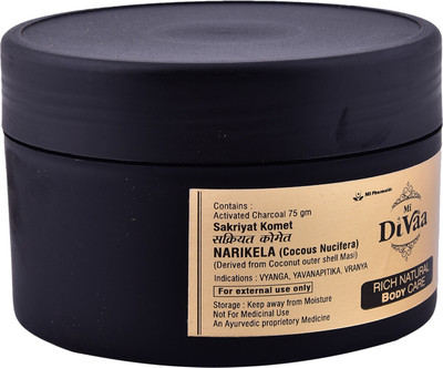 

Mi Divaa Pure Activated Charcoal Powder|Facial Mask(75 g)