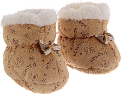 

Shop Frenzy Shop Frenzy Woolen Winter fancy soft booty for kids / baby Booties(Toe to Heel Length - 10 cm Brown)
