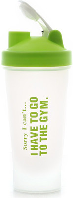 

Kurvz Premium Protein Shaker Motivational Logos Gym Bottle 600ml with Spring Ball 600 Shaker(Pack of 1, Green)