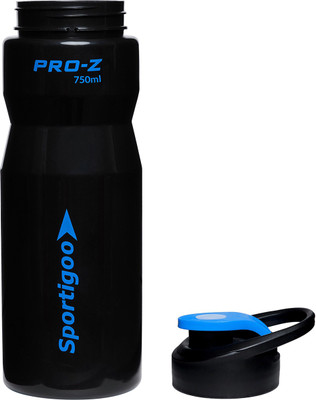 

Sportigoo PRO-Z Translucent Gym Running Yoga 750 Sipper(Pack of 1, Black, Blue)