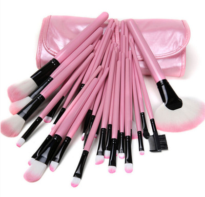 

Looks United Premium Cosmetic Makeup Brush Set with Leather Pouch(Pack of 24)