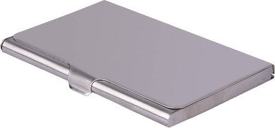

Hob London Fashion Unisex 10 Card Holder(Set of 1, Silver)