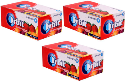 

Orbit Sugar Free Mixed Fruit Chewing Gum(140.8 g Pack of 3)