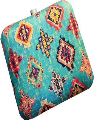 

CRAFTBAZAAR Party Blue Clutch