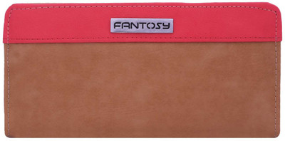 

Fantosy Women Casual Beige Artificial Leather Wallet(1 Card Slot), Beige and pink