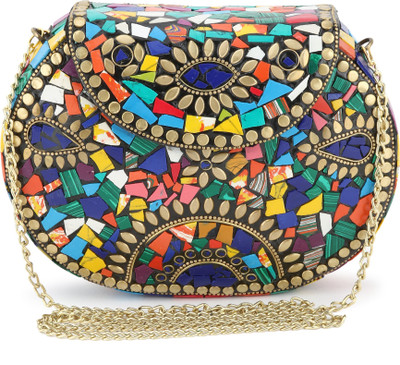 

Voila Party Multicolor Clutch