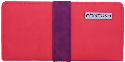 

Fantosy Women Casual Pink, Purple Artificial Leather Wallet, Pink and beige