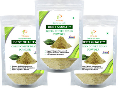 

VIHADO Best Quality Premium Green Coffee Powder For Weight Loss - (Pack of 3) Instant Coffee 50 g(Pack of 3)