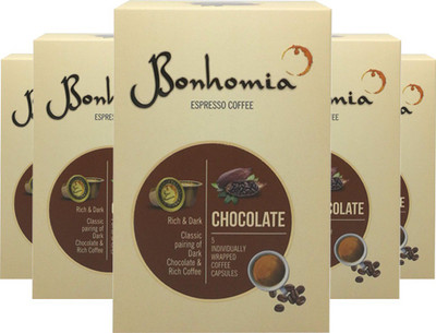 

Bonhomia Artisan Chocolate 50 Coffee Capsules Roast & Ground Coffee 250 g(Pack of 5, Chocolate Flavoured)
