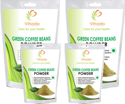 

Vihado Green Coffee Beans Powder for Weight management & belly fat burner - 200g (Pack of 4) Instant Coffee 200 g(Pack of 4)