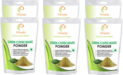 

Vihado Best Quality Nutrition Green Coffee Beans Powder for Weight Management -(pack of 6) Instant Coffee 250 g(Pack of 6)