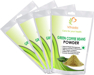 

Vihado Best Quality Organic Green Coffee beans Powder for weight loss - (Pack of 4) Instant Coffee 200 g(Pack of 4)