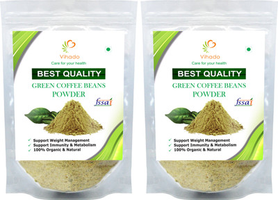 

VIHADO Best Quality Nutrition Green Coffee Beans Powder for Weight Management (Pack of 2) Instant Coffee 50 g(Pack of 2)