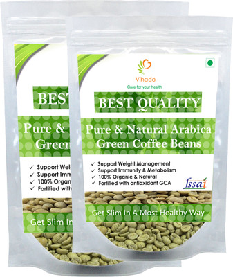 

VIHADO Best Quality weight management Green Coffee Beans (Pack of 2) Instant Coffee 50 g(Pack of 2)